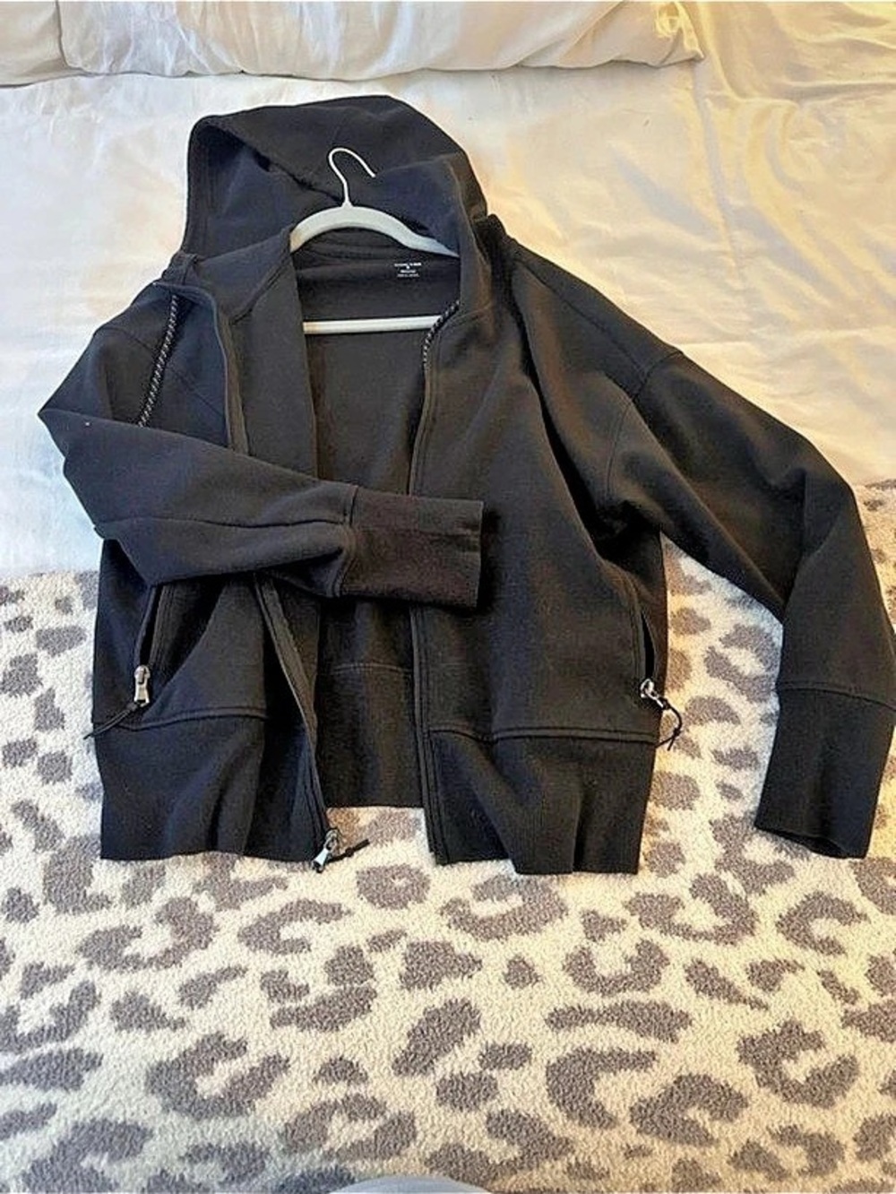 Old Navy Dynamic Fleece Full-Zip Hoodie Black Size Medium